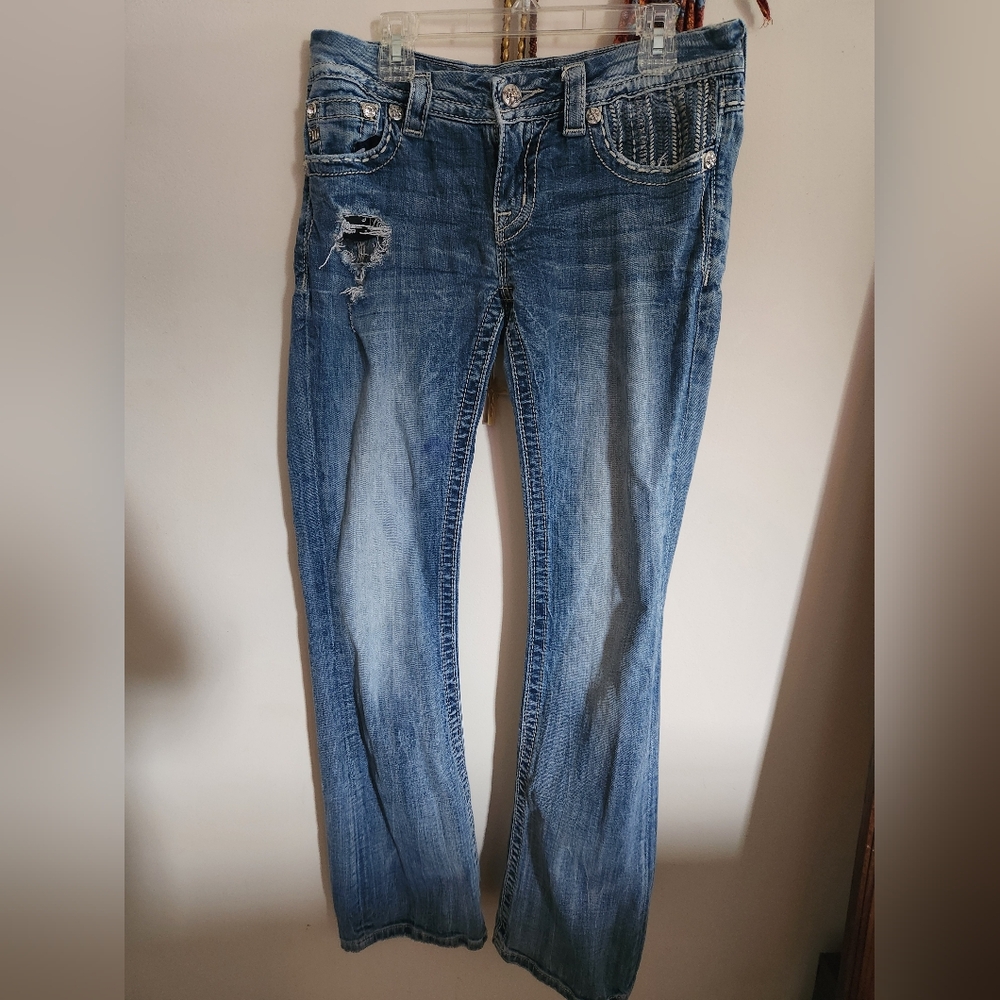 Miss Me signature-rise boot cut jeans, Size 27/33